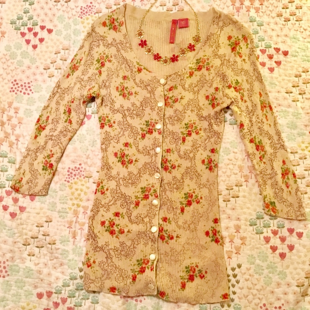Floral cardigan